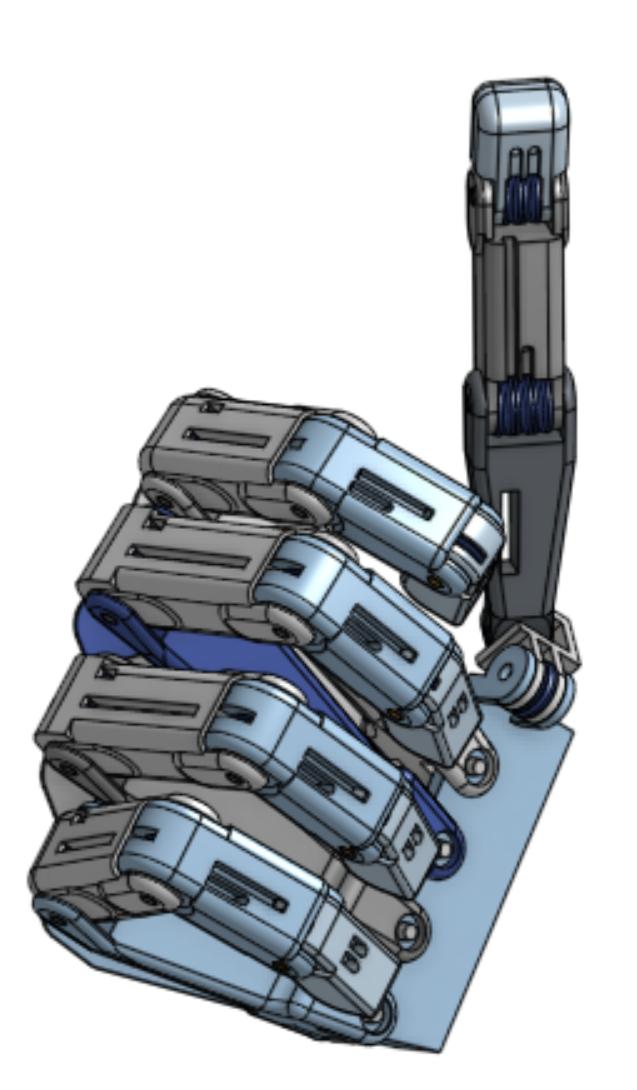 16-DOF dexterous robotic hand CAD model