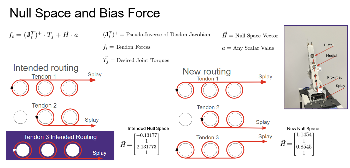 Finger control mathematical model