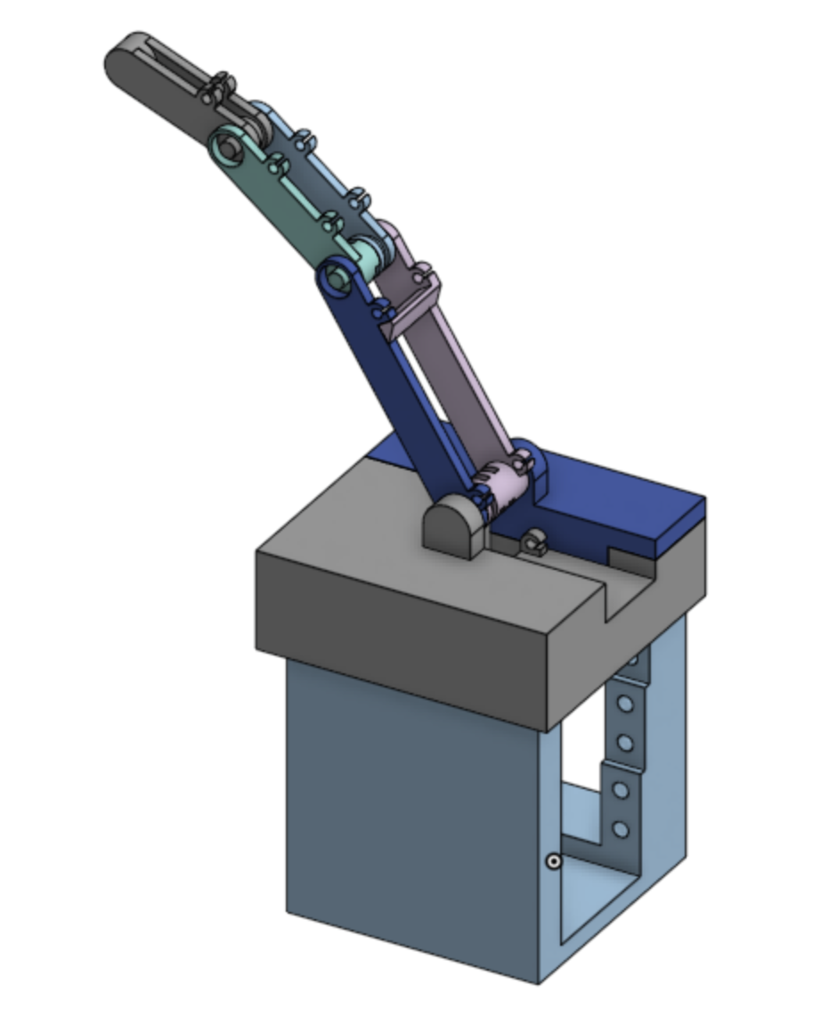 CAD model of the 3-DOF spring-loaded finger